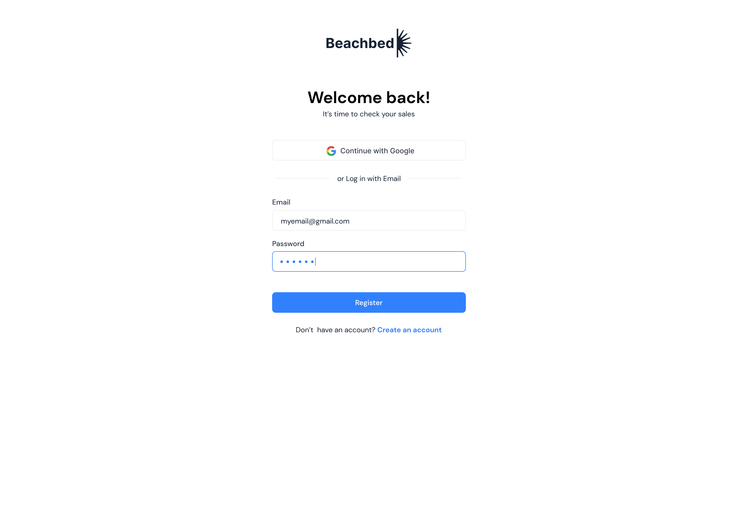 log-in-screen
